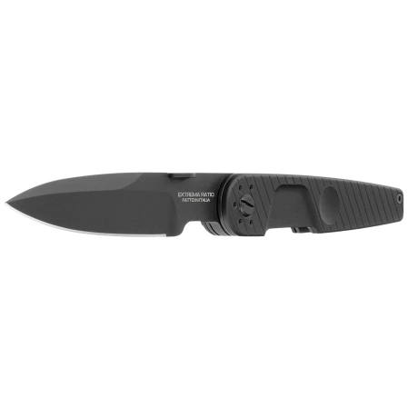 Extrema Ratio LKU01 Urban Dark Knife Black Aluminum, Black MIL-C N690 by Danilo Rossi (04.1000.0243/U/BLK-BLK)