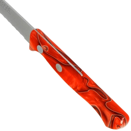 Nóż kuchenny MAM Universal 100 Red Metakrilat, Serrated Stainless Steel (4311)