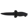 MAC Aquatys 11 2 Black PP/TPE Diving Knife, Idroglider Gold Black W 1.4116 (AQT12ST-2.N)