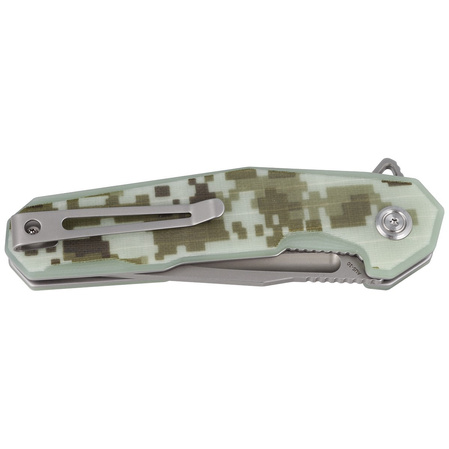 Nóż składany Kubey Carve KB237H Digital Camo G10, Bead Blasted AUS-10