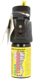 ESP Police Tornado Pepper Spray Flashlight 15% OC, 40 ml, Jet (SFL-01-40)