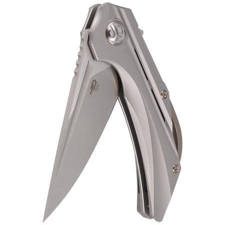 Bestech Vigil Gray Titanium, Satin M390 by Kombou Knife (BT2201A)