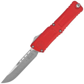 Nóż automatyczny OTF Microtech Combat Troodon Gen III S/E Red Aluminium, Apocalyptic M390MK by Tony Marfione (1143-10APRD)