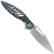 RikeKnife Thor6 Black / Green Titanium, Satin M390 (RK Thor6-M-BG))