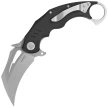 Kubey Wrath Knife Black G10, Beadblasted 14C26N by MUZI Design (KU261A)
