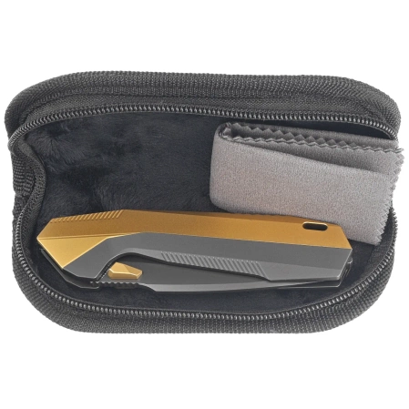 Remette RT-WK1-G Disassemble Knife Golden/Black DLC Titanium, DLC M390