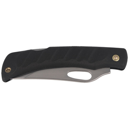 Mikov Crocodile Black ABS Folding Knife, Mirror Finish (243-NH-1/B BLK)