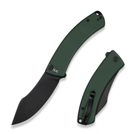 Civivi Outlaw Muk Knife Teal Green G10, Black Stonewashed 14C28N by Trey Sprinkle (C24079-3)