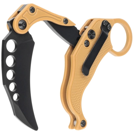Nóż grawitacyjny Reate EXO-K Gravity Karambit Red Aluminium, Black PVD N690