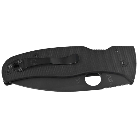 Spyderco Bodacious Black G10, Black DLC CPM S30V by Sal Glesser Knife (C263GPBK)