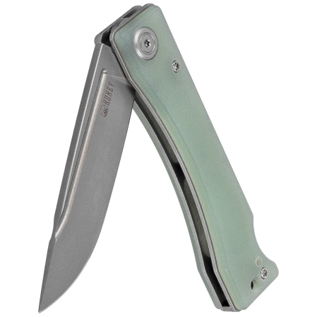 Nóż składany Kubey Akino Jade G10, Beadblasted 14C28N by Tiguass (KU2102B)