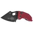 Microtech Stitch-A S/E Knife Merlot Aluminum, Black M390 by Borka Blades and Tony Marfione (169-1MR)