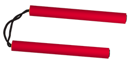 Martinez Albinox Training Nunchacks Red Foam (39807)