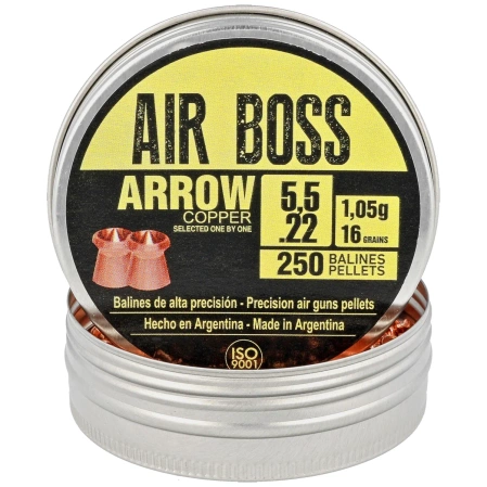 Śrut Apolo Air Boss Arrow Copper 5.5 mm, 250 szt. 1.05g/16.0gr (30100)