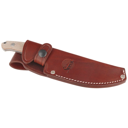 anger Natural Canvas Micarta, Stonewashed N690 by Jens Ansø knife (VT4054CN)