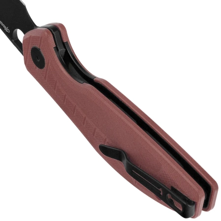 Nóż składany Bestechman Angry Owl Brown G10, Black PVD D2 by Keanu Alfaro (BMK12D-2)