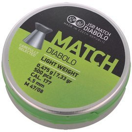 Śrut pistoletowy JSB Match Light Weight 4.51 mm, 0.475 g, 500 szt. (000006-500)