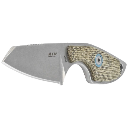 MKM Mikro 2 Green Canvas Micarta, Stonewashed M390 by Jesper Voxnæs neck knife (MKMR02-GC)