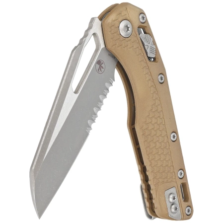 Nóż składany Microtech MSI S/E Ram-Lok Dark Earth Tri-Grip Polymer, Apocalyptic P/S M390MK by Tony Marfione (210T-11APPMDE)