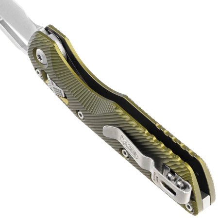 Nóż składany Microtech MSI S/E Fluted OD Green Aluminium, Stonewashed M390MK by Tony Marfione (210-10FLOD)