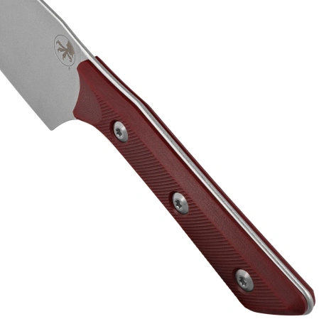 Nóż kuchenny Microtech Santoku 6'' Merlot G10, Stonewashed MK390 (3200-10MR)