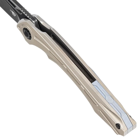 Bestech Wibra Bronze Titanium, Black Stonewashed M390 by Kombou Knife (BT2001E)