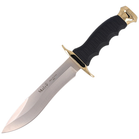 Muela 85-160 Black Rubber Knife, Satin 420H