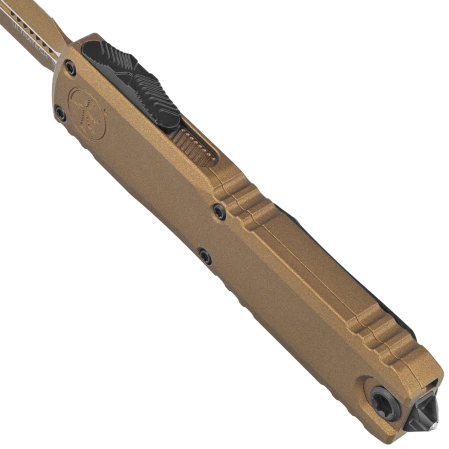 Microtech Ultratech Gen III ZBP D/E OTF Knife Cerakote Burnt Bronze Aluminum, Cerakote Burnt Bronze M390MK by Tony Marfione (1122-1UB-C19Z4)