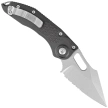 Nóż automatyczny Microtech Stitch-A S/E Black Aluminium, Stonewashed P/S by Borka Blades and Tony Marfione (169-11)