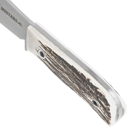 Muela Mustang-8A Knife Red Deer Stag, Satin X50CrMoV15