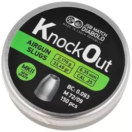 Śrut JSB Slug KnockOut MKII 6.35 mm, 2.170 g, 150 szt. (546225-150)
