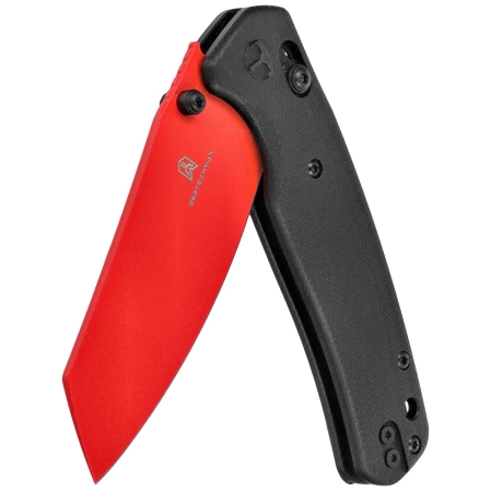 Bestechman Cicada's Wing Knife Black G10, Red 10Cr15MoV (BMK06F)