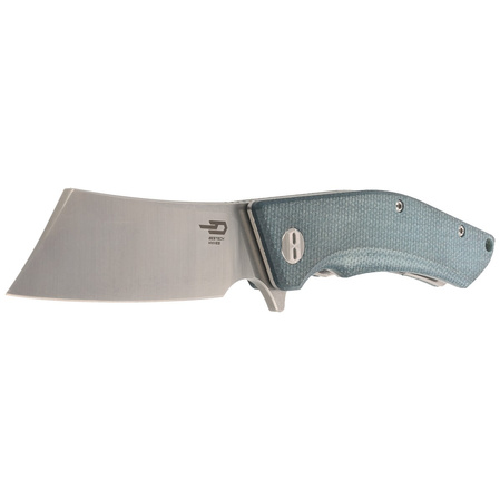 Bestech Knife Cubis Blue Micarta, Stonewashed/Satin D2 (BG42C)