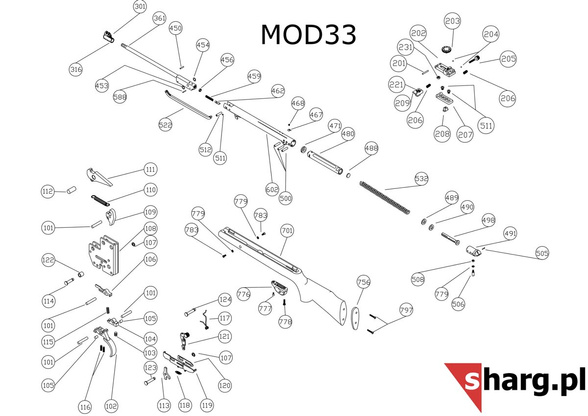 Kamień blokujący tłok do Hatsan MOD 33-135, Torpedo: 100X, 105X, 150, 155, Dominator 200, Proxima (111)