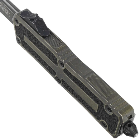 Nóż automatyczny OTF Microtech Scarab II Gen III S/E Weathered Grenade Green Aluminium, Weathered Grenade Green M390MK by Tony Marfione (1278-1WGG)