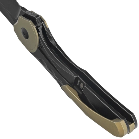 Nóż składany Bestech Excentric Black Titanium, Black Stonewashed M390 by Kombou and TNT Knives (BT2412B)