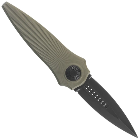 Nóż grawitacyjny Paragon Warlock-X Tapered StarBurst OD Green Aluminium, Cerakote Black CPM S35VN (WLOCX-TSB-OD-DO-CB)