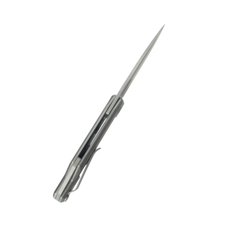 Kubey Verijero Knife Darkblasted Titanium, Darkwashed 14C28N by George Ovchinnikov (KB340E)