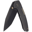 WE Knife Trogon Black Titanium, Black Stonewashed CPM 20CV by Brian Brown (WE22002B-2)