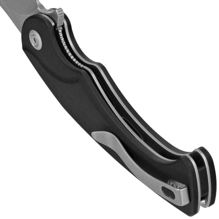 Nóż składany Kubey Scimitar Black G10, Bead Blasted 14C28N (KU173K)