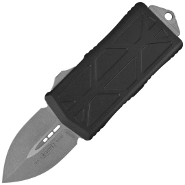 Microtech Exocet D/E OTF Knife Black Aluminum, Apocalyptic M390MK by Tony Marfione (157-10AP)