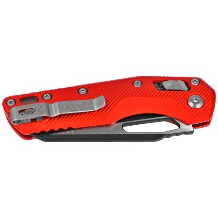 Microtech MSI S/E Knife Fluted Red Aluminum, Black M390MK by Tony Marfione (210-1FLRD)