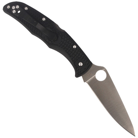 Spyderco Endura 4 FRN Black Flat Ground PlainEdge Knife (C10FPBK)
