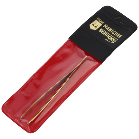 Herbertz Solingen Bent / Curved, Gilded 75mm (218G CU 3) Tweezers