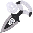 Nóż Martinez Albainox Skull Push Dagger White Cord, Black/Satin 3Cr13Mov (32452)