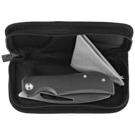 Nóż składany Bestech Taipan Black / Blue Titanium, Satin MagnaCut by James Lowe (BT2503D)