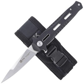 Nóż składany K25 Tactical Black G10, Satin Finish (18711)