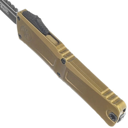 Microtech Combat Troodon Gen III Interceptor Signature OTF Knife OD Green Aluminum, Black M390MK by Tony Marfione (1217-1ODS)