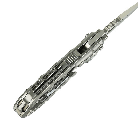 Reate TX228 LE No 055/200 Knife Bead Blasted Titanium, Bead Blasted Titanium Clip, Satin M390 (TX228 TBB.TBB.SAT)