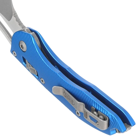 Nóż składany Microtech Stitch Ram-Lok S/E Blue Fluted G10, Apocalyptic M390MK by Borka Blades and Tony Marfione (169RL-10APFLBL)